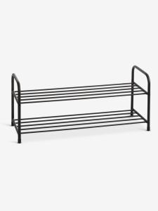 Kệ gi&agrave;y 2 ngăn | HALS | th&eacute;p | đen | R92xS35xC39cm