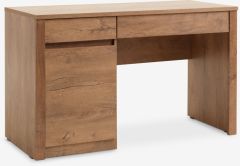 B&agrave;n l&agrave;m việc | VEDDE | gỗ c&ocirc;ng nghiệp | m&agrave;u sồi đậm | R53xD121xC76cm