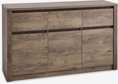 Tủ ph&ograve;ng ăn | VEDDE | gỗ c&ocirc;ng nghiệp | m&agrave;u sồi đậm | R130xS43xC79cm