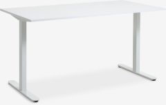 B&agrave;n l&agrave;m việc | STAUNING | gỗ c&ocirc;ng nghiệp/th&eacute;p | trắng | R80xD160xC75cm