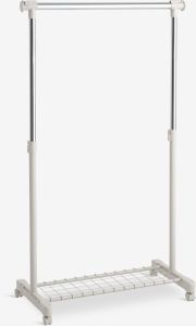 Gi&aacute; treo quần &aacute;o | GUDME | PP/th&eacute;p | be/m&agrave;u chrome | R82/132xS43xC91/161cm