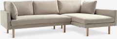 Sofa g&oacute;c phải | HVIDBJERG | vải polyester | v&agrave;ng c&aacute;t | R244xS157xC83,5cm