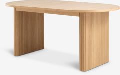 B&agrave;n ăn mở rộng | LYNGVIG | gỗ c&ocirc;ng nghiệp | m&agrave;u sồi | R95xD180/260xC75cm