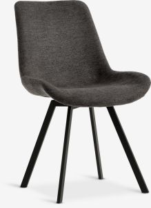 Ghế xoay | HYGUM | kim loại/vải polyester | xám/đen | R54xS59xC86cm