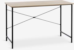 B&agrave;n l&agrave;m việc | VANDBORG | gỗ c&ocirc;ng nghiệp/kim loại | m&agrave;u sồi/đen | R60xD120xC75cm