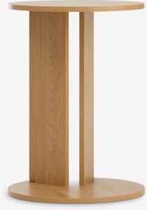 Bàn góc | RAASTED | gỗ công nghiệp | màu sồi | Ø40xC55cm