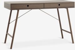 B&agrave;n l&agrave;m việc | LINDVED | gỗ c&ocirc;ng nghiệp/kim loại | m&agrave;u sồi đậm | R48xD120xC76cm