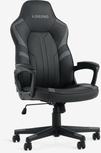 Ghế gaming | FJELSTED | da PU | đen | R70xS70xC111/121cm