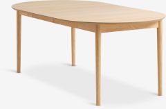Bàn ăn mở rộng | MARSTRAND | gỗ công nghiệp | màu sồi | Ø110/110xD200xC75cm