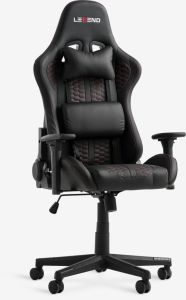 Ghế gaming | NIBE | da PU | đen/đỏ | R70xS70xC126/136cm