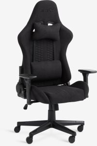 Ghế gaming | NIBE | polyester | đen | R70xS70xC126/136cm