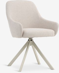 Ghế xoay | ROSTRUP | chân kim loại/vải polyester | be | R57xS57xC86cm