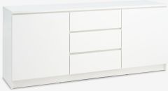 Tủ ph&ograve;ng ăn | LIMFJORDEN | 2 c&aacute;nh 3 ngăn | gỗ c&ocirc;ng nghiệp | trắng | R181xS48xC78cm