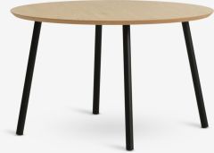 B&agrave;n cafe | NYBO | gỗ c&ocirc;ng nghiệp/kim loại | đen/sồi | &Oslash;70xC43cm