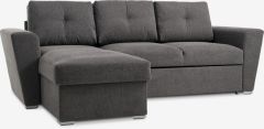 Sofa giường đổi g&oacute;c | VEJLBY | vải polyester | x&aacute;m | R244xS87/157xC86cm
