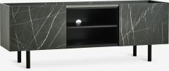 Kệ TV | KRONDAL | gỗ c&ocirc;ng nghiệp | m&agrave;u đen đ&aacute; cẩm thạch | R147xS42xC55cm