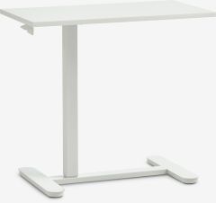 B&agrave;n l&agrave;m việc điều chỉnh độ cao | LUNDTOFT | gỗ c&ocirc;ng nghiệp/th&eacute;p | trắng | R40xD70xC64/108cm