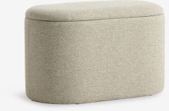 Ghế đôn có hộc | GISLEV | vải polyester | vàng cát | R65xS35xC40cm