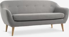 Sofa 2.5 chỗ | EGEDAL | vải polyester | x&aacute;m nhạt | R170xS81xC78cm
