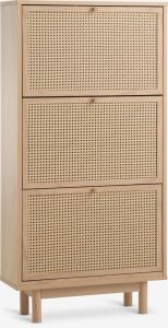 Tủ gi&agrave;y 3 ngăn | HALMSTAD | gỗ c&ocirc;ng nghiệp | m&agrave;u sồi | R70xS25xC140cm