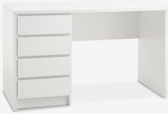 Bàn làm việc | LIMFJORDEN | gỗ công nghiệp | trắng | R60xD120xC76cm