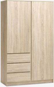 Tủ quần áo | LIMFJORDEN | gỗ công nghiệp | màu sồi nhạt | R120xS58xC200cm