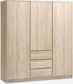 Tủ quần áo | LIMFJORDEN | gỗ công nghiệp | màu sồi nhạt | R180xS58xC200cm