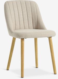 Ghế bàn ăn | ADSLEV | vải polyester | be | R49xS57.5xC79cm