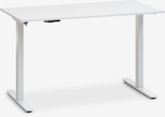B&agrave;n l&agrave;m việc điều chỉnh độ cao | SVANEKE | gỗ c&ocirc;ng nghiệp/th&eacute;p | trắng | R60xD120C70/119cm