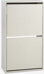 Tủ gi&agrave;y 2 ngăn | ALLESHAVE | gỗ c&ocirc;ng nghiệp | be | R50xS28xC88cm