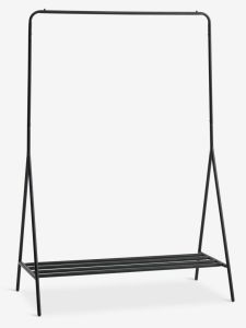 Gi&aacute; treo quần &aacute;o | LYNGDAL | th&eacute;p | đen | R110xS55xC155cm