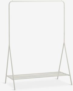 Gi&aacute; treo quần &aacute;o | LYNGDAL | th&eacute;p | trắng | R110xS55xC155cm