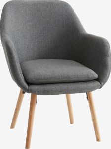 Ghế bành | UDSBJERG | gỗ công nghiệp/polyester | xám | R66xS68xC84cm