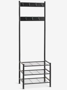 Kệ gi&agrave;y | ELVERUM | kim loại | đen | R60xS40xC175cm