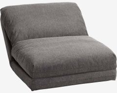 Sofa giường 1 chỗ | VEGGER | vải polyester | xám | R73xS74/220xC60cm
