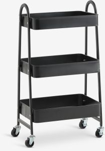 Kệ đa năng | KANSTRUP | nhựa PP/th&eacute;p | đen | R47xS31xC79cm