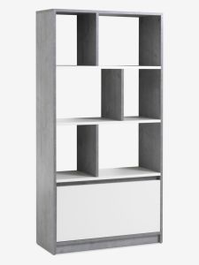 Kệ sách | BILLUND | gỗ công nghiệp | trắng/xám | R80xS33xC160cm