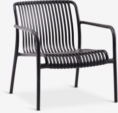 Ghế thư gi&atilde;n ngo&agrave;i trời | NABBEN | nhựa PE | đen | R67xS74xC74cm