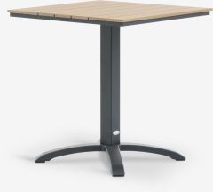 B&agrave;n bistro | HOBRO | nh&ocirc;m/nhựa PS | m&agrave;u tự nhi&ecirc;n | R70xD70xC73cm