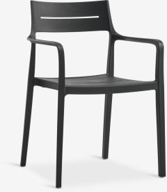 Ghế ngo&agrave;i trời | INGSTRUP | nhựa PP | đen | R56xS53xC82cm