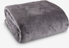 Chăn sofa | GULSKOLM | polyester | xám | R220xD240cm