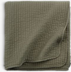 Chăn chần | SIVBLOM | cotton | xanh l&aacute; đậm | R130xD180cm