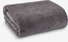 Chăn sofa | DRAGEHODE | polyester | xám đậm | R140xD200cm