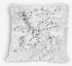 Gối trang tr&iacute; | LOTUS | polyester | m&agrave;u ghi | giả l&ocirc;ng | R50xD50cm