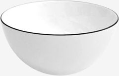 T&ocirc; | nID | sứ | trắng b&oacute;ng viền đen | &Oslash;20.5xC8cm