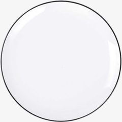 Đĩa | nID | sứ trắng b&oacute;ng viền đen | &Oslash;20.5xC2cm