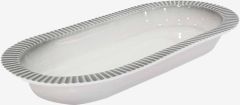 Đĩa | OLE | gốm | trắng/xám | R14.5xD31.7xC4cm