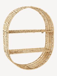 Kệ treo tường | MALIK | sợi liễu | màu tự nhiên | R35xS13xC45cm