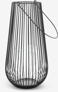 Đèn lồng | MELIAS | kim loại/kính | đen | Ø24xC46cm