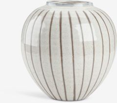 Lọ hoa | SOFUS | gốm | trắng/xám | Ø21xC21cm